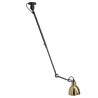 black / round brass - Gras 302 - ceiling lamp - DCW éditions