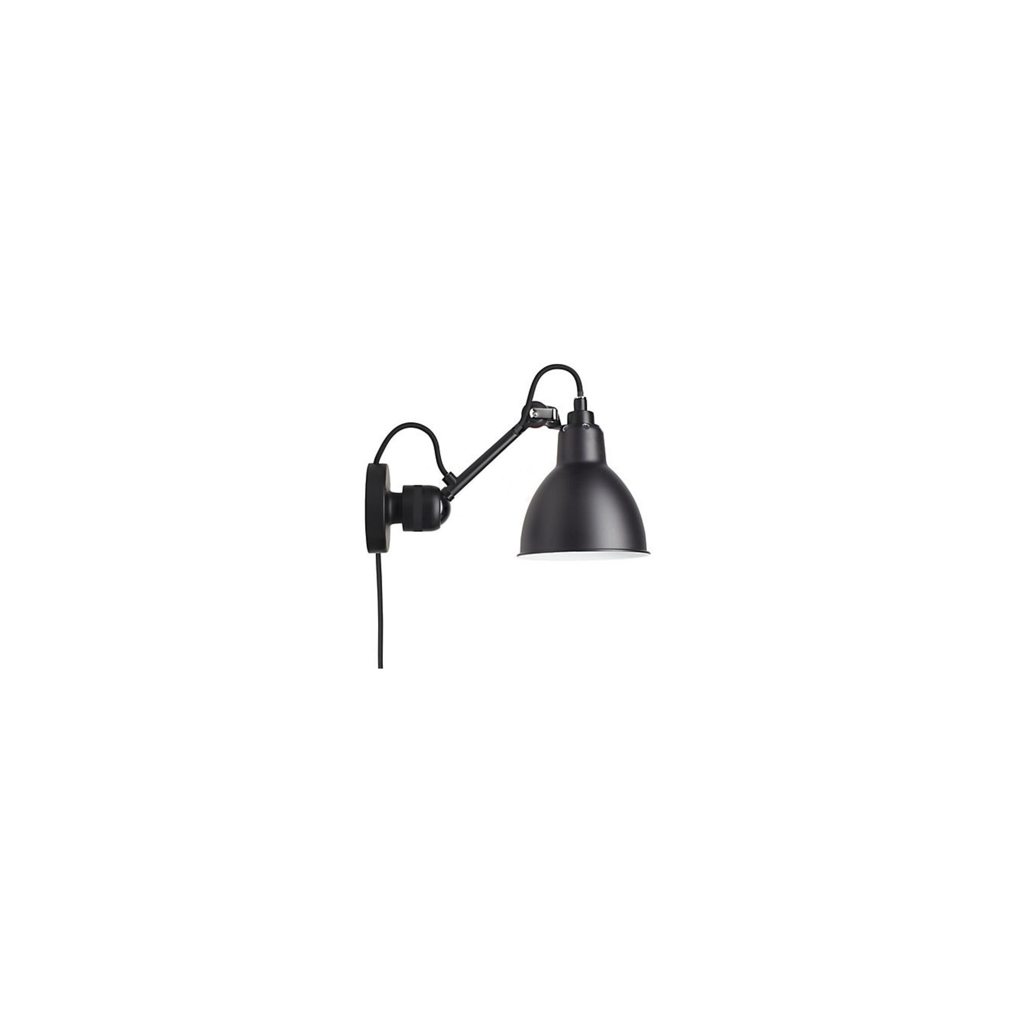 black / round black - Gras 304CA - wall lamp - DCW éditions