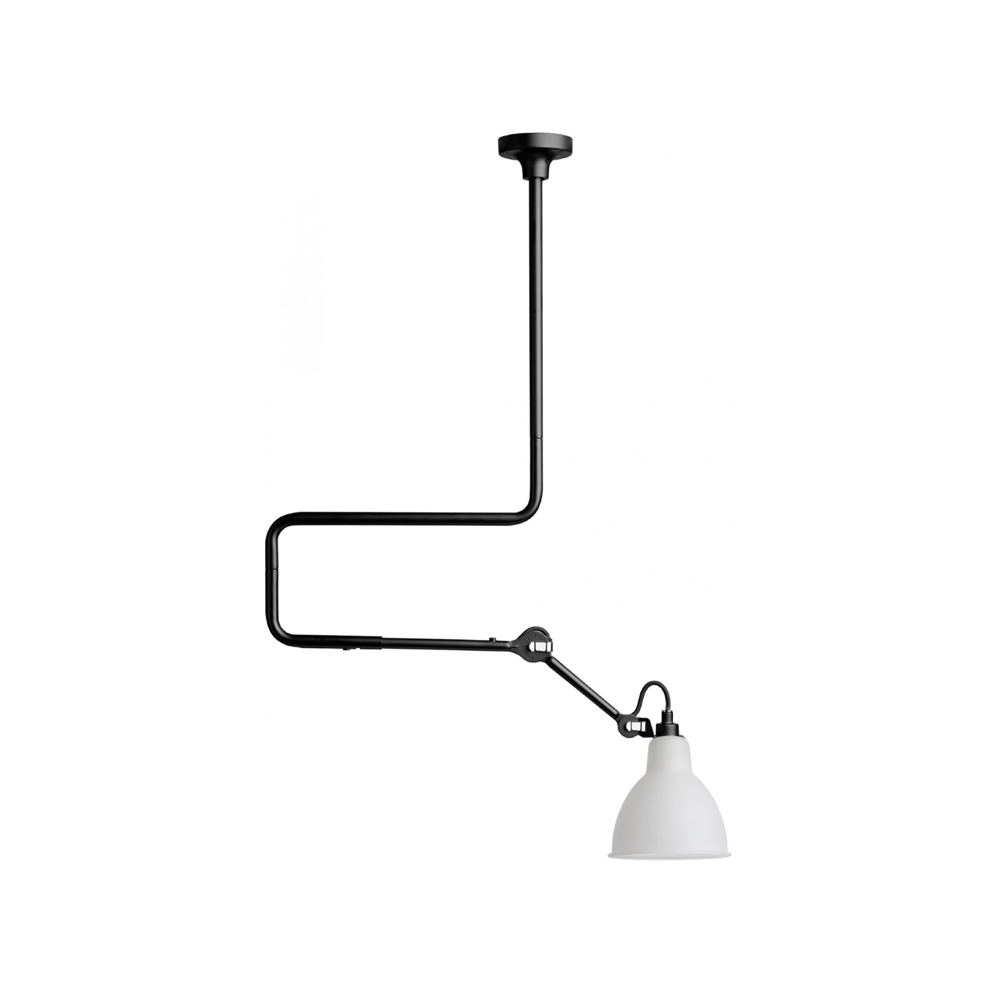 black / round polycarbonate - Gras 312 - pendant - DCW éditions