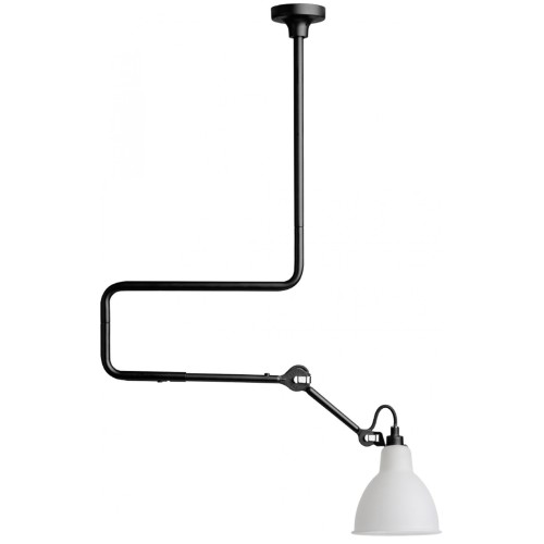 black / round polycarbonate - Gras 312 - pendant - DCW éditions