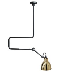 black / round brass - Gras 312 - pendant - DCW éditions