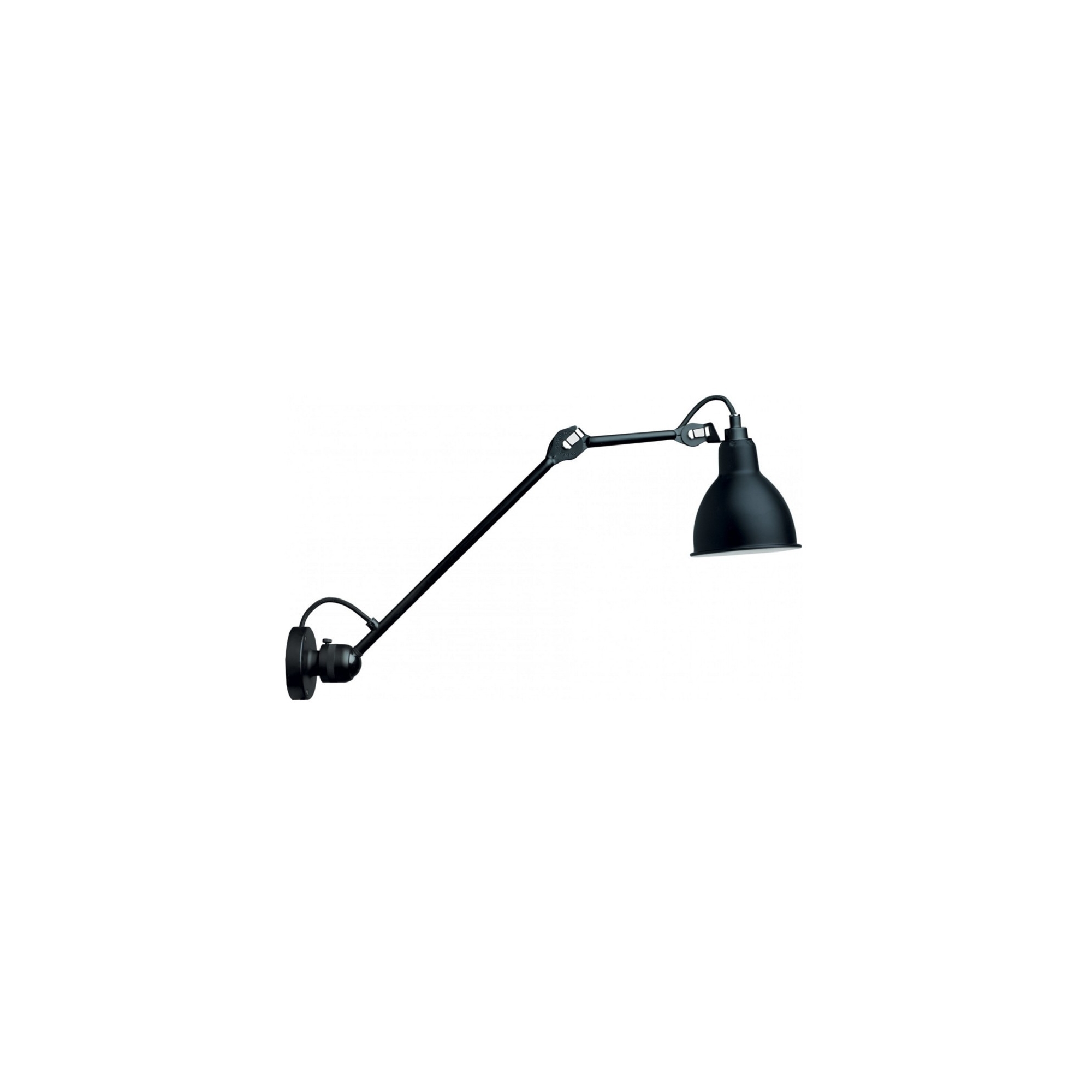 black / round black - Gras 304 L 40 - wall lamp - DCW éditions