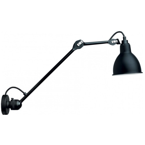 black / round black - Gras 304 L 40 - wall lamp - DCW éditions