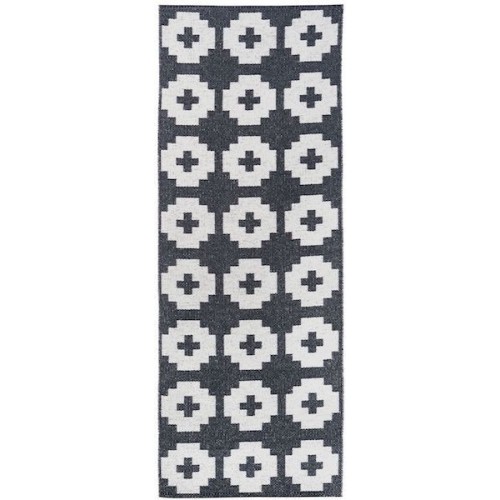 70x100 cm - beluga - Flower - plastic rug