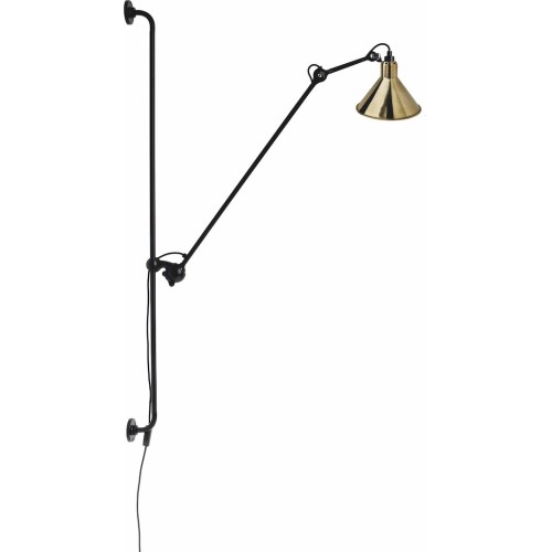 black / conic brass - Gras 214 - wall lamp - DCW éditions