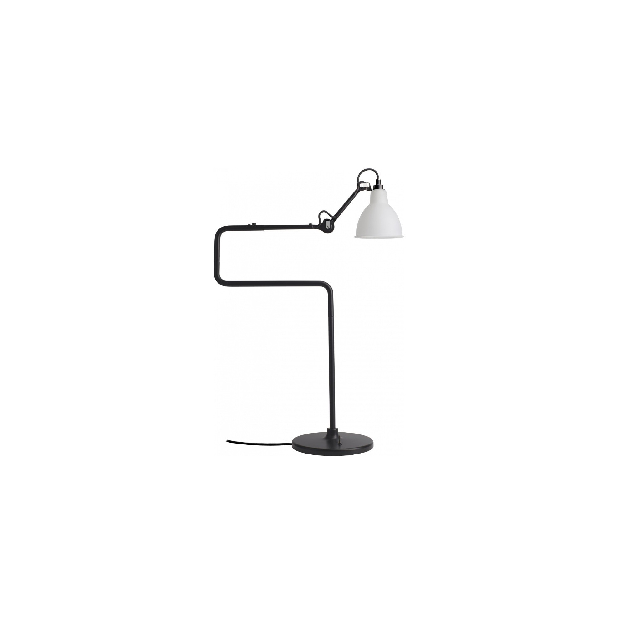 black / round polycarbonate - Gras 317 - table lamp - DCW éditions