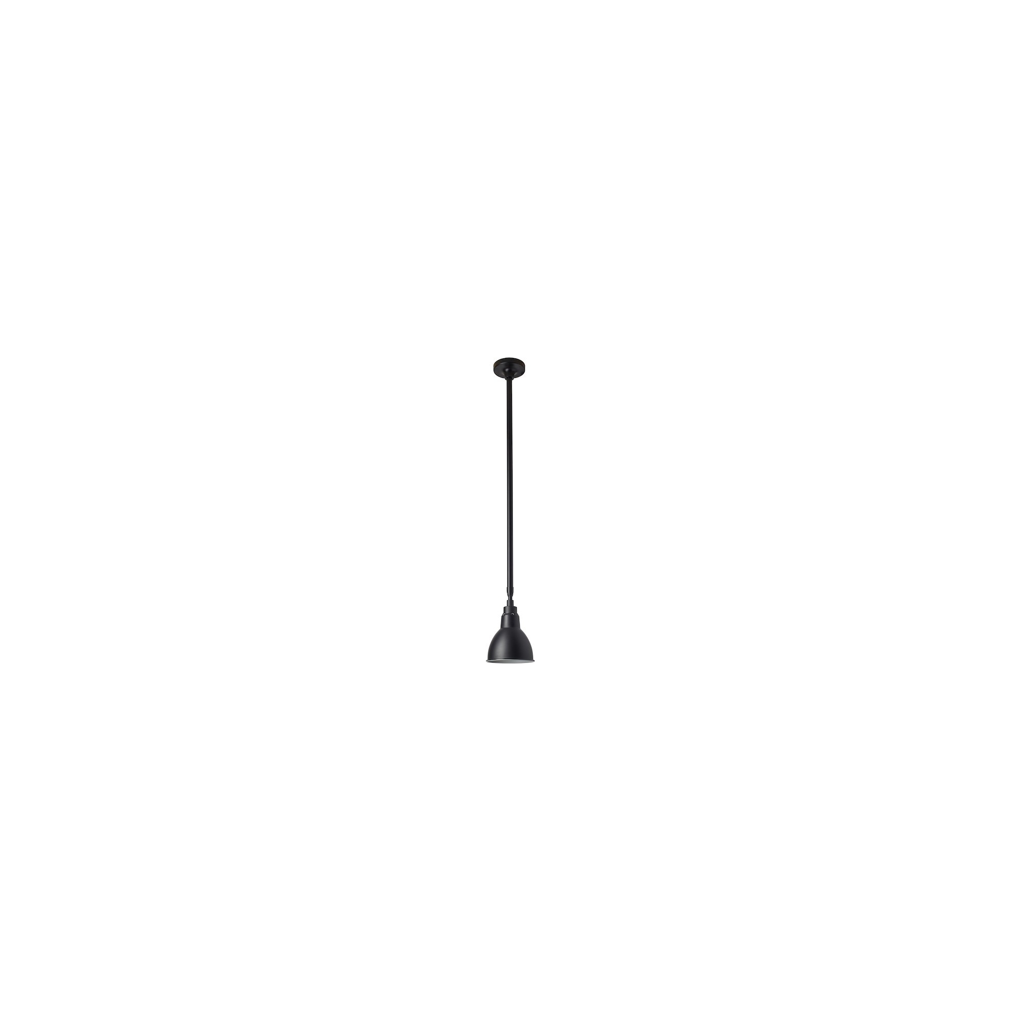 black / round black - Gras 300 - ceiling lamp - DCW éditions