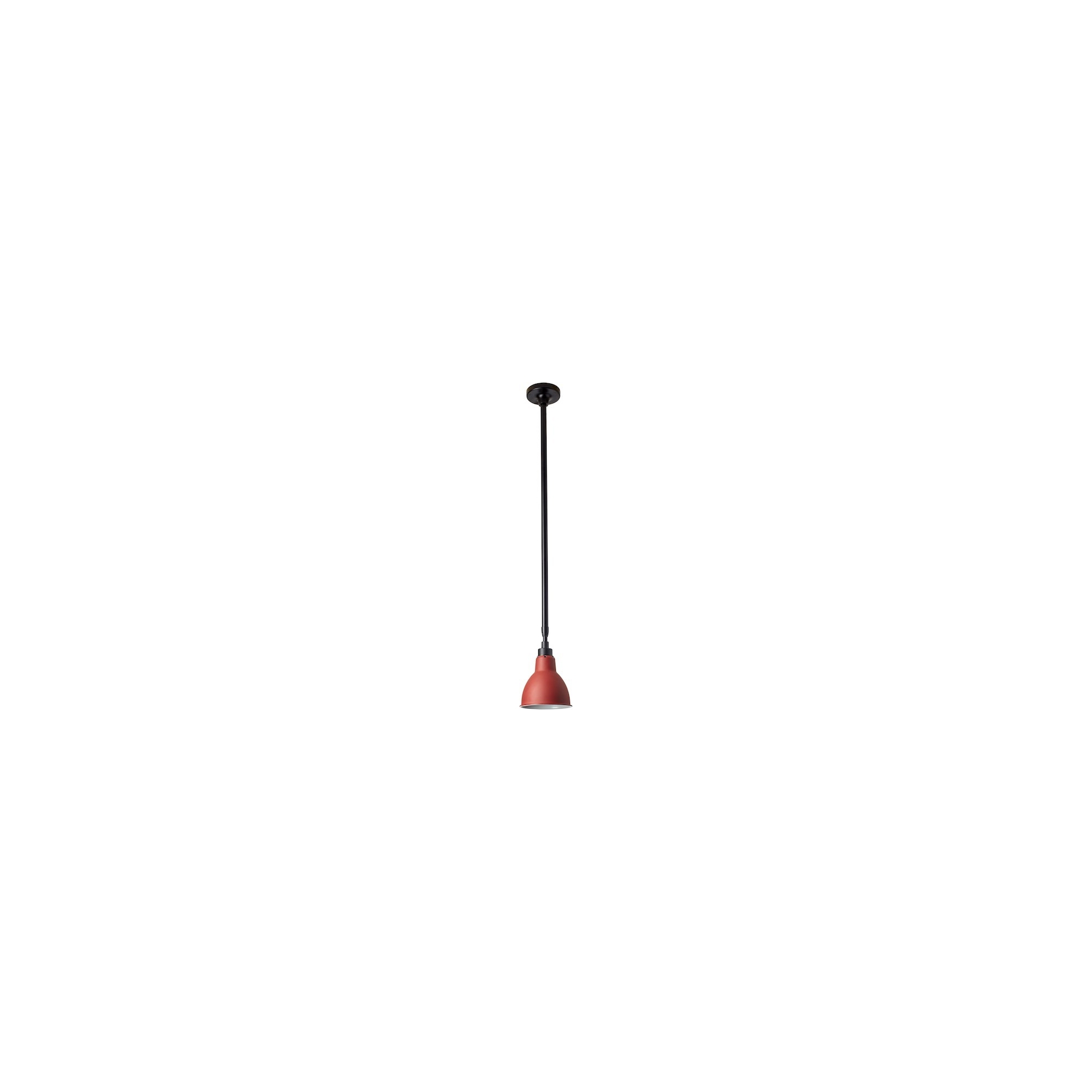 black / round red - Gras 300 - ceiling lamp - DCW éditions