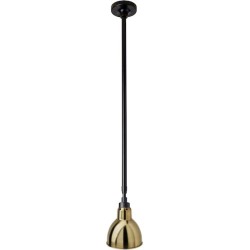 black / round brass - Gras 300 - ceiling lamp - DCW éditions