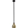 black / round brass - Gras 300 - ceiling lamp - DCW éditions