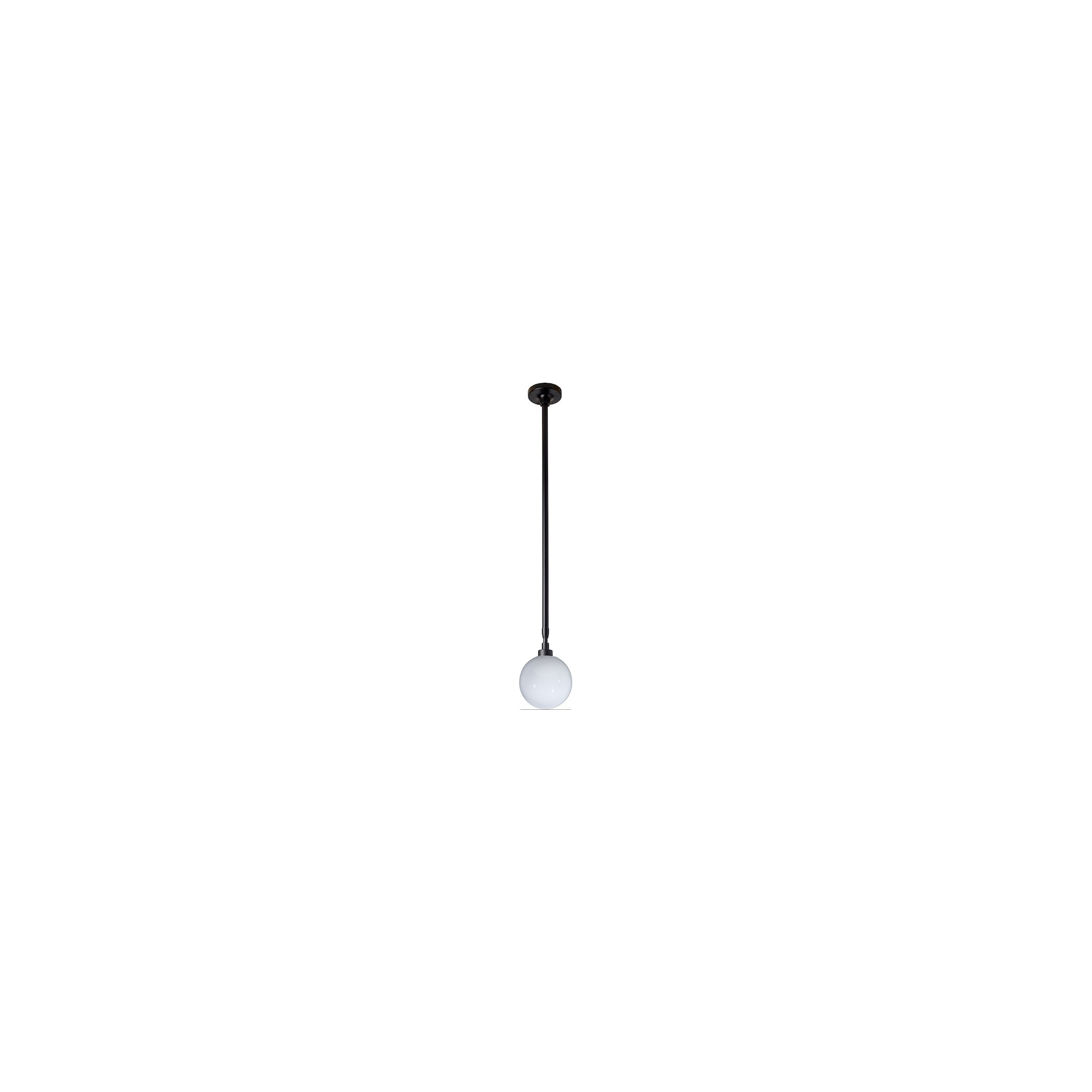 black / glassball Ø175mm - Gras 300 - ceiling lamp - DCW éditions