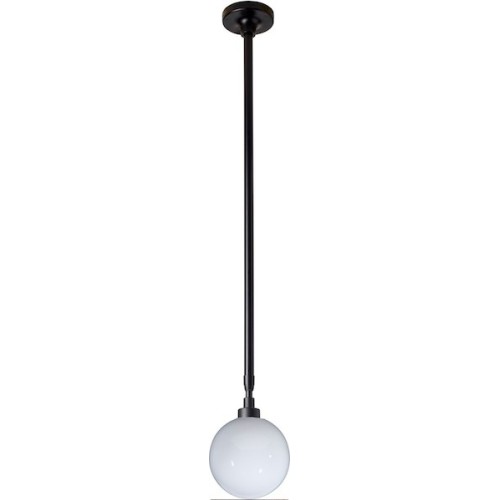 black / glassball Ø175mm - Gras 300 - ceiling lamp - DCW éditions