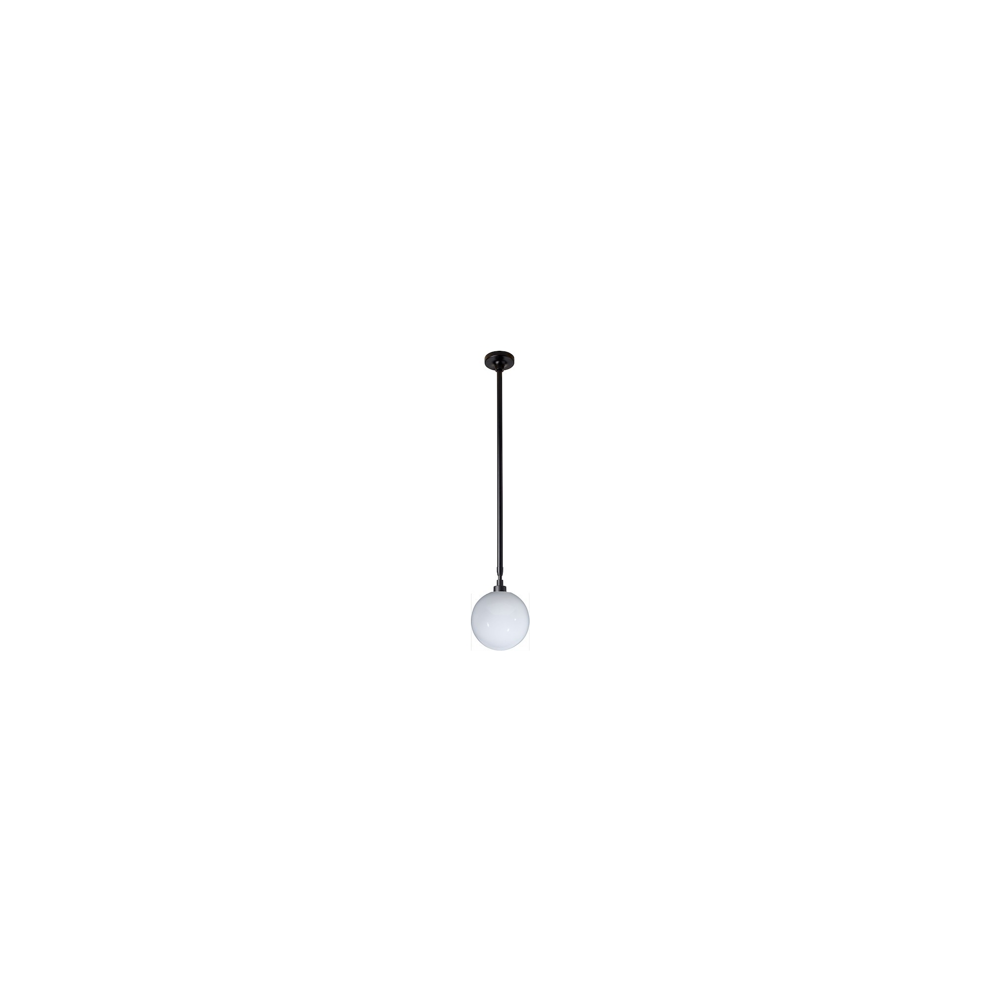 black / glassball Ø250mm - Gras 300 - ceiling lamp - DCW éditions