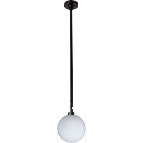 black / glassball Ø250mm - Gras 300 - ceiling lamp - DCW éditions