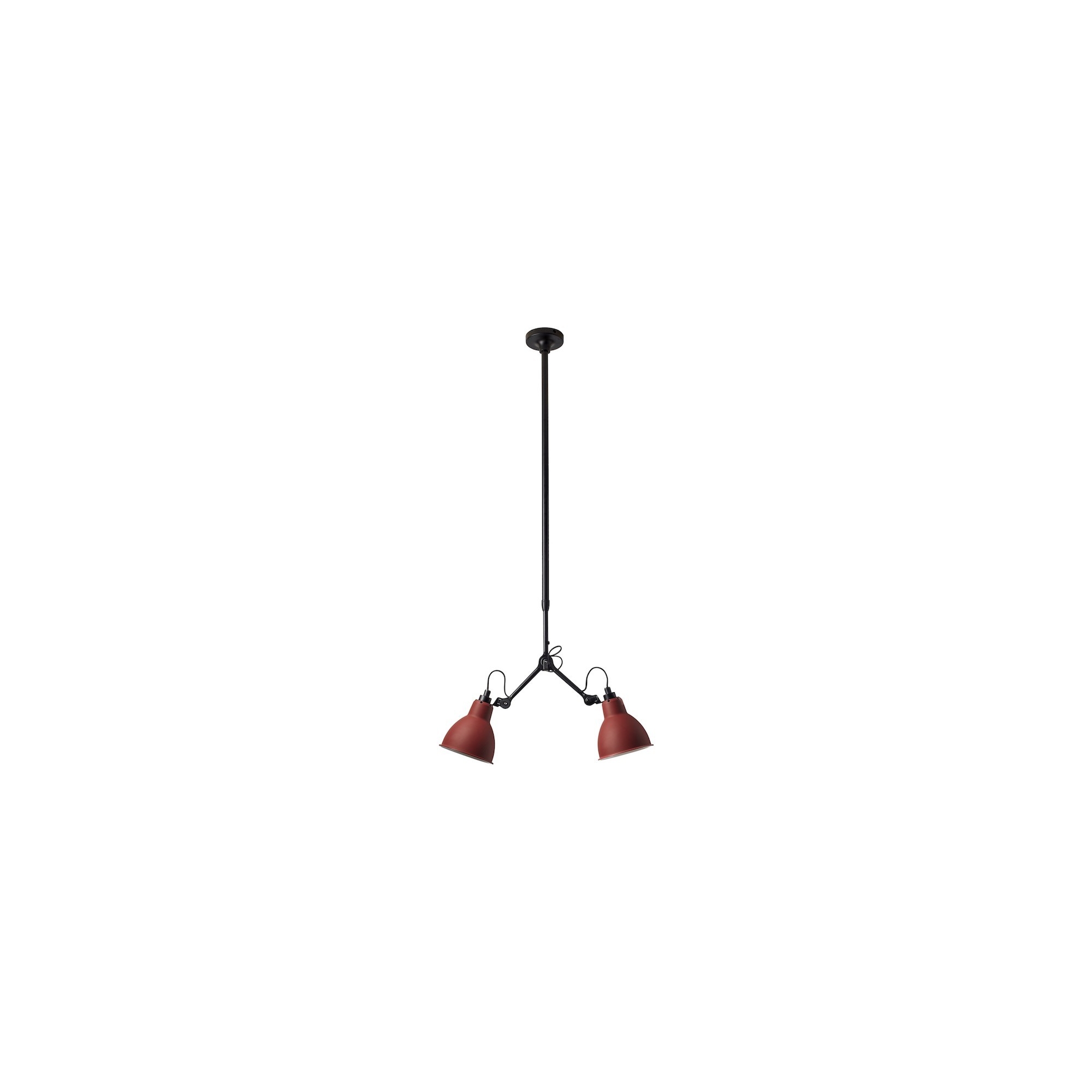 black / round red - Gras 305 - ceiling lamp - DCW éditions