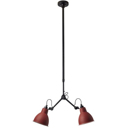 black / round red - Gras 305 - ceiling lamp - DCW éditions