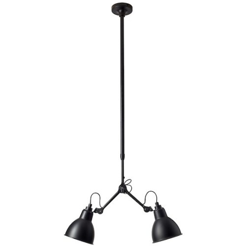 black / round black - Gras 305 - ceiling lamp - DCW éditions