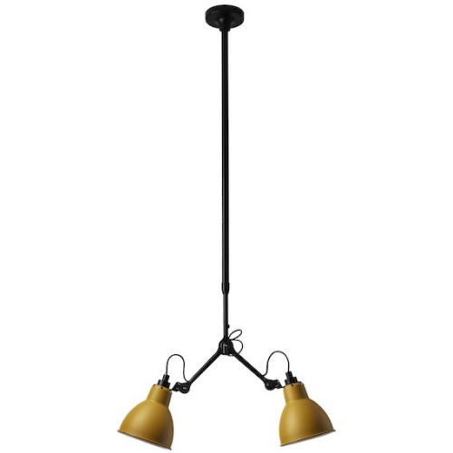 black / round yellow - Gras 305 - ceiling lamp - DCW éditions