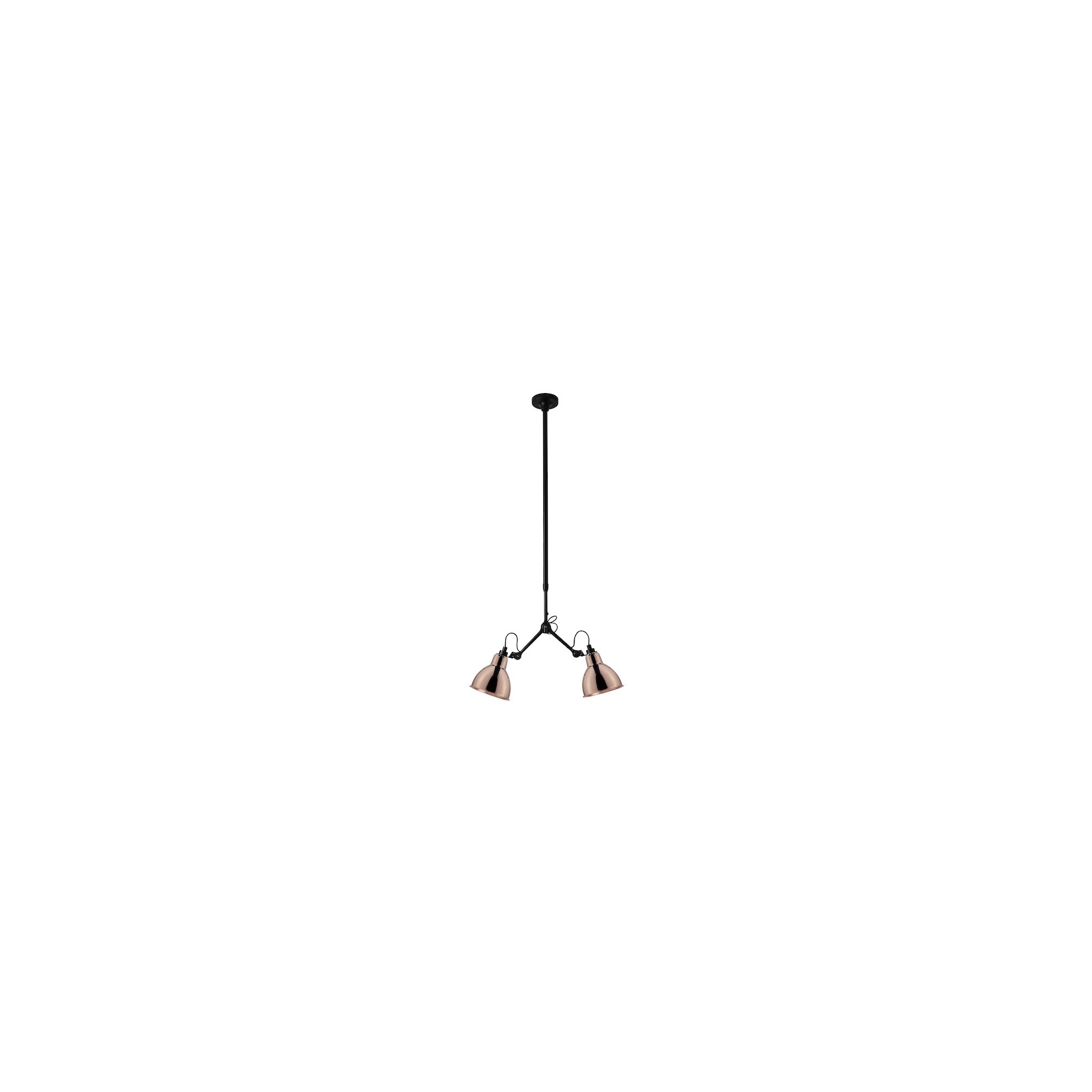 black / round copper - Gras 305 - ceiling lamp - DCW éditions