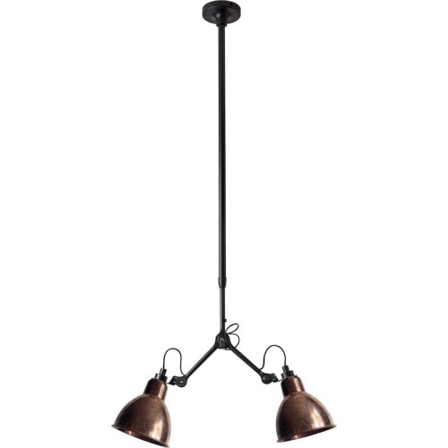 black / round raw copper - Gras 305 - ceiling lamp - DCW éditions