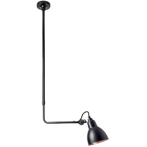 black / round black-copper - Gras 313 - ceiling lamp (BL-BL-COP) - DCW éditions