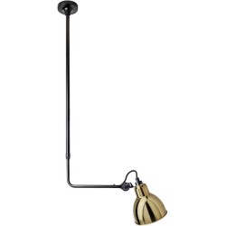 black / round brass - Gras 313 - ceiling lamp (BL-BRASS) - DCW éditions