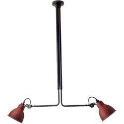 black / round red - Gras 314 - ceiling lamp (BL-RED) - DCW éditions