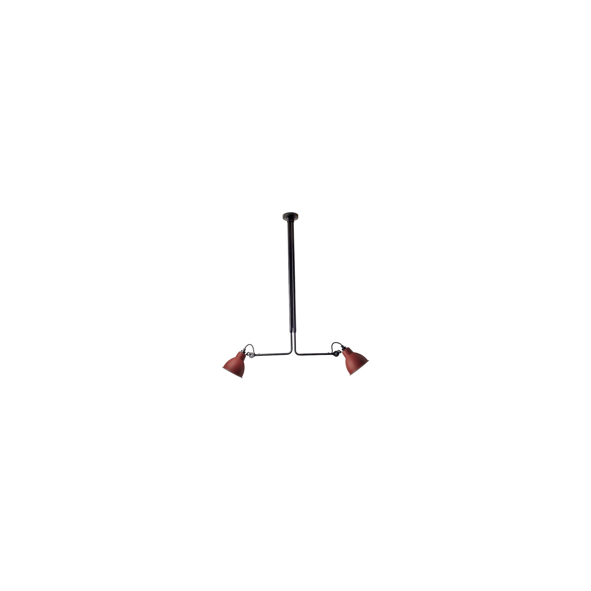 black / round red - Gras 314 - ceiling lamp (BL-RED) - DCW éditions