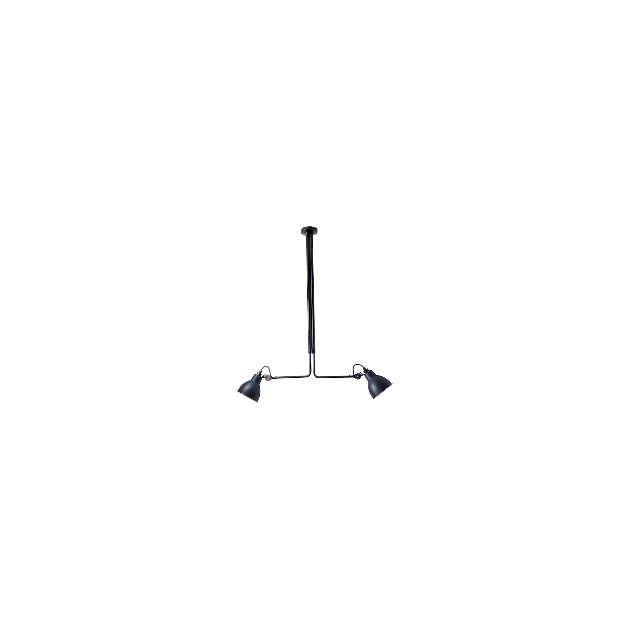 black / round blue - Gras 314 - ceiling lamp (BL-BLUE) - DCW éditions