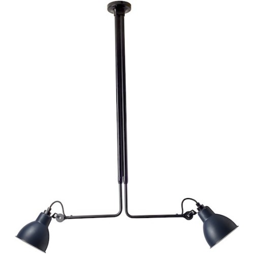 black / round blue - Gras 314 - ceiling lamp (BL-BLUE) - DCW éditions