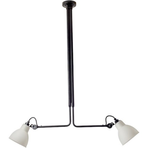 black / round polycarbonate - Gras 314 - ceiling lamp (BL-PC) - DCW éditions