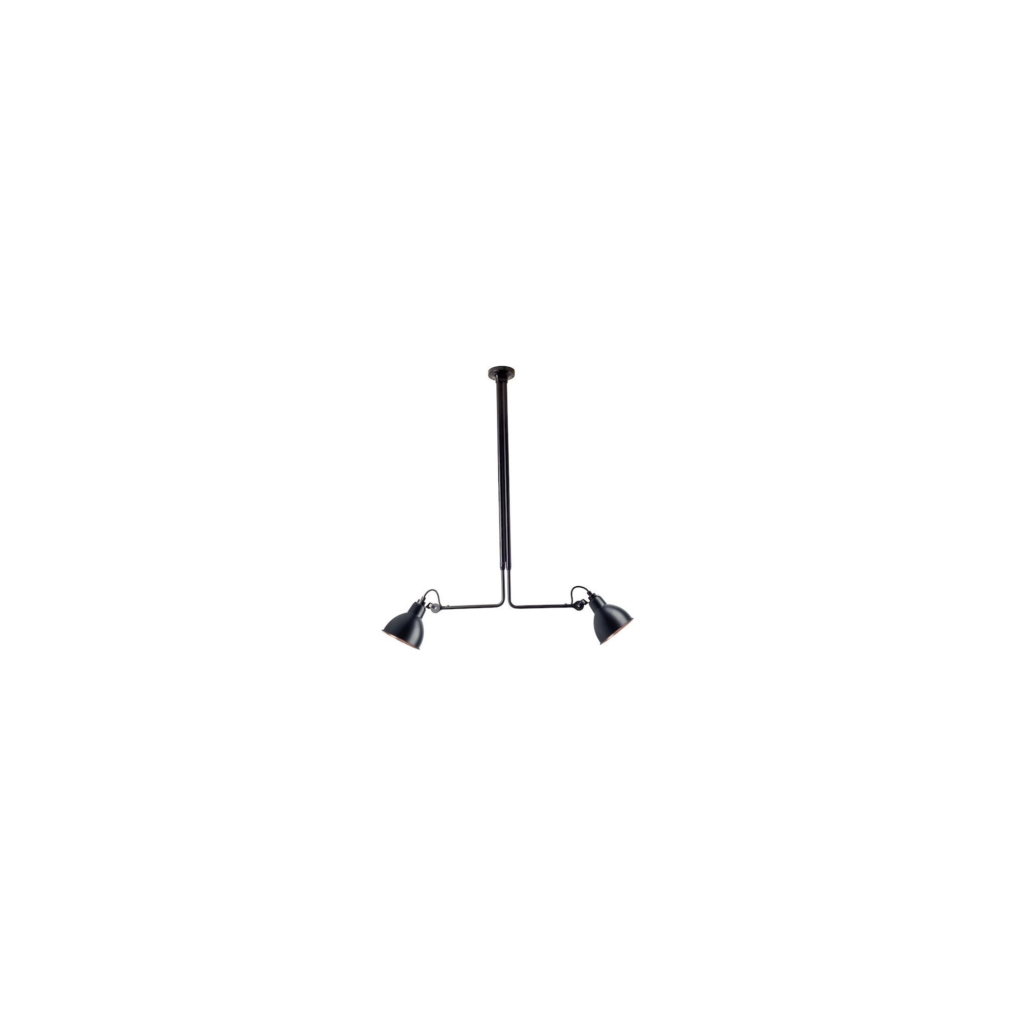 black / round black-copper - Gras 314 - ceiling lamp (BL-BL-COP) - DCW éditions