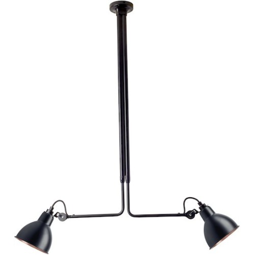 black / round black-copper - Gras 314 - ceiling lamp (BL-BL-COP) - DCW éditions