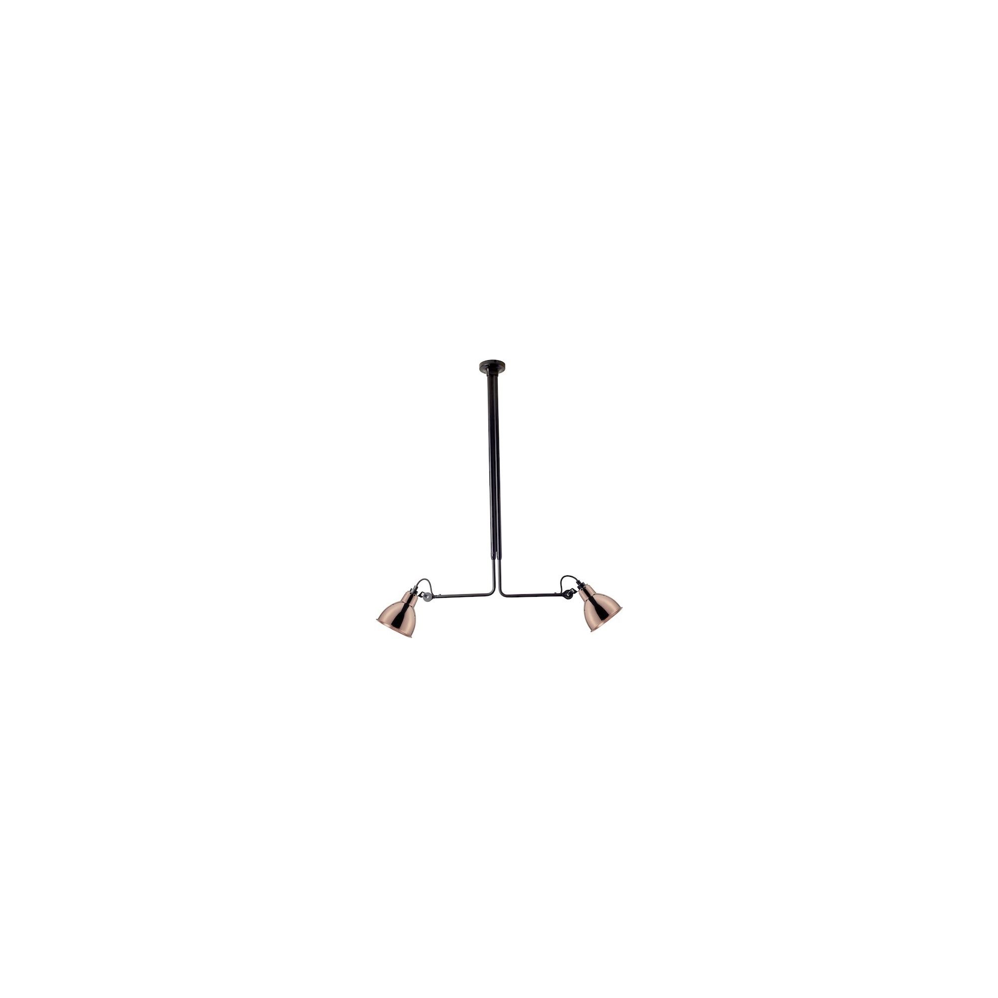 black / round copper - Gras 314 - ceiling lamp (BL-COP) - DCW éditions