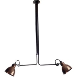 black / round raw copper - Gras 314 - ceiling lamp (BL-COP-RAW) - DCW éditions