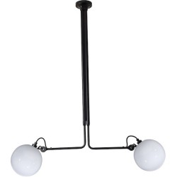 black / glass ball Ø175mm - Gras 314 - ceiling lamp - DCW éditions