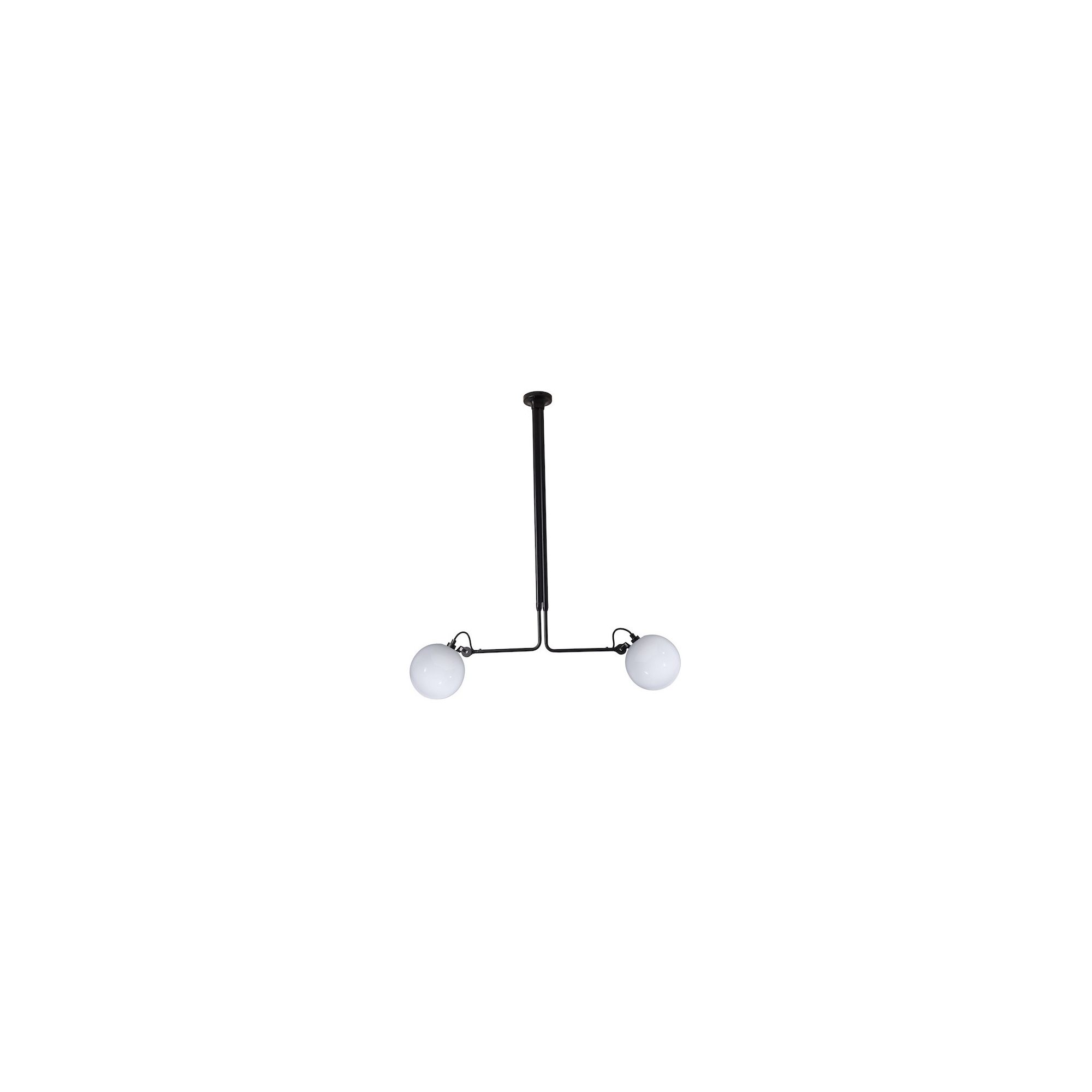 black / glass ball Ø175mm - Gras 314 - ceiling lamp - DCW éditions