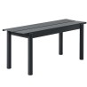 banc 110 noir - Linear Steel - Muuto