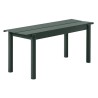 banc 110 vert foncé - Linear Steel - Muuto