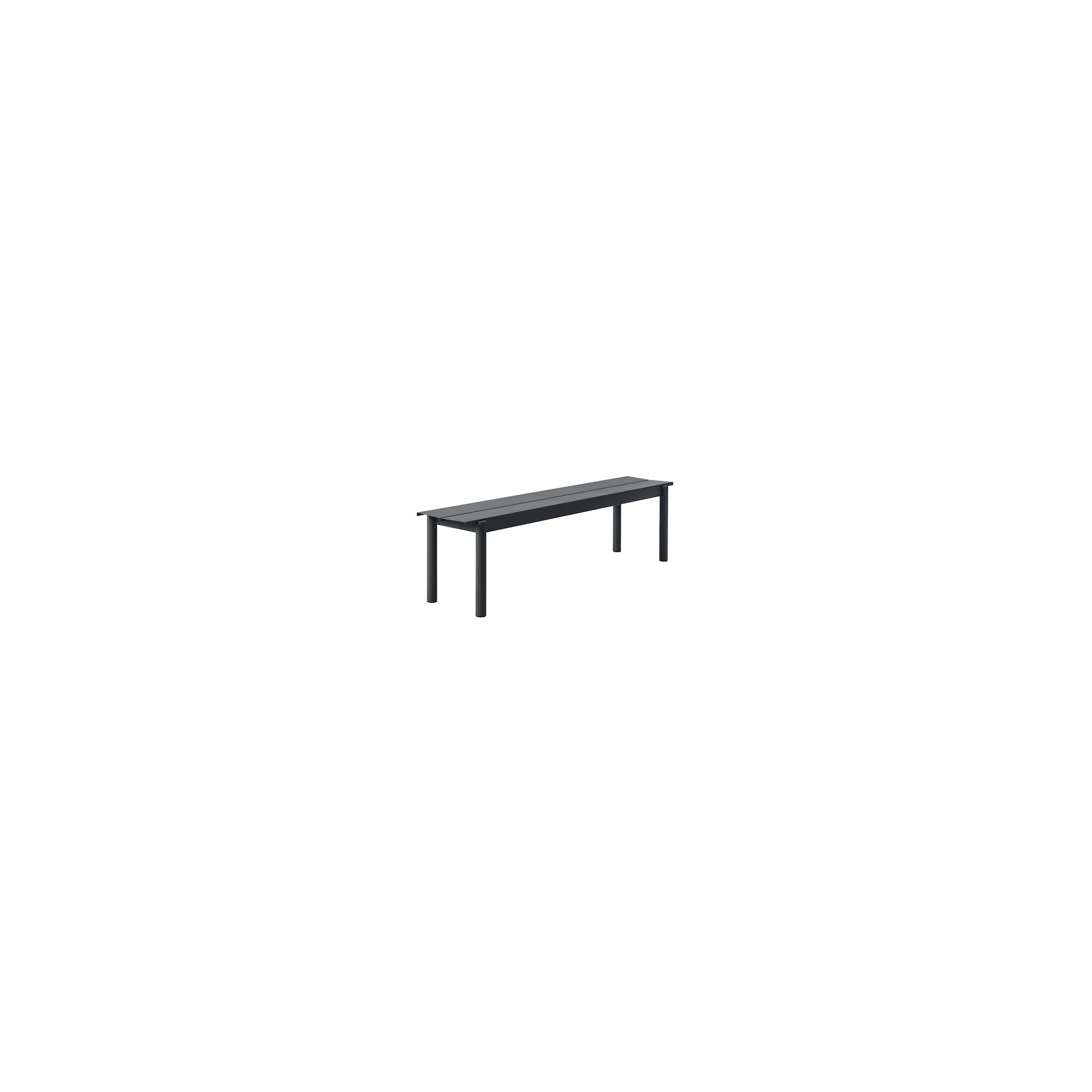 banc 170 noire - Linear Steel - Muuto