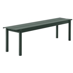 banc 170 vert foncé - Linear Steel - Muuto