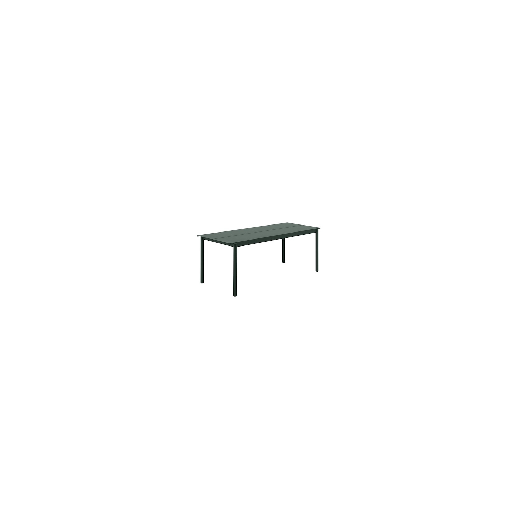 table 200 dark green - Linear Steel - Muuto