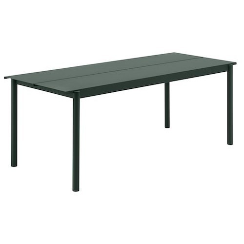 table 200 vert foncé - Linear Steel - Muuto