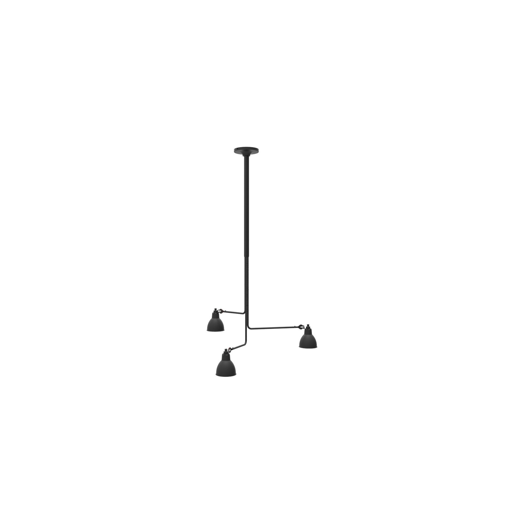 black / round black - Gras 315 - ceiling lamp (BL-BL) - DCW éditions