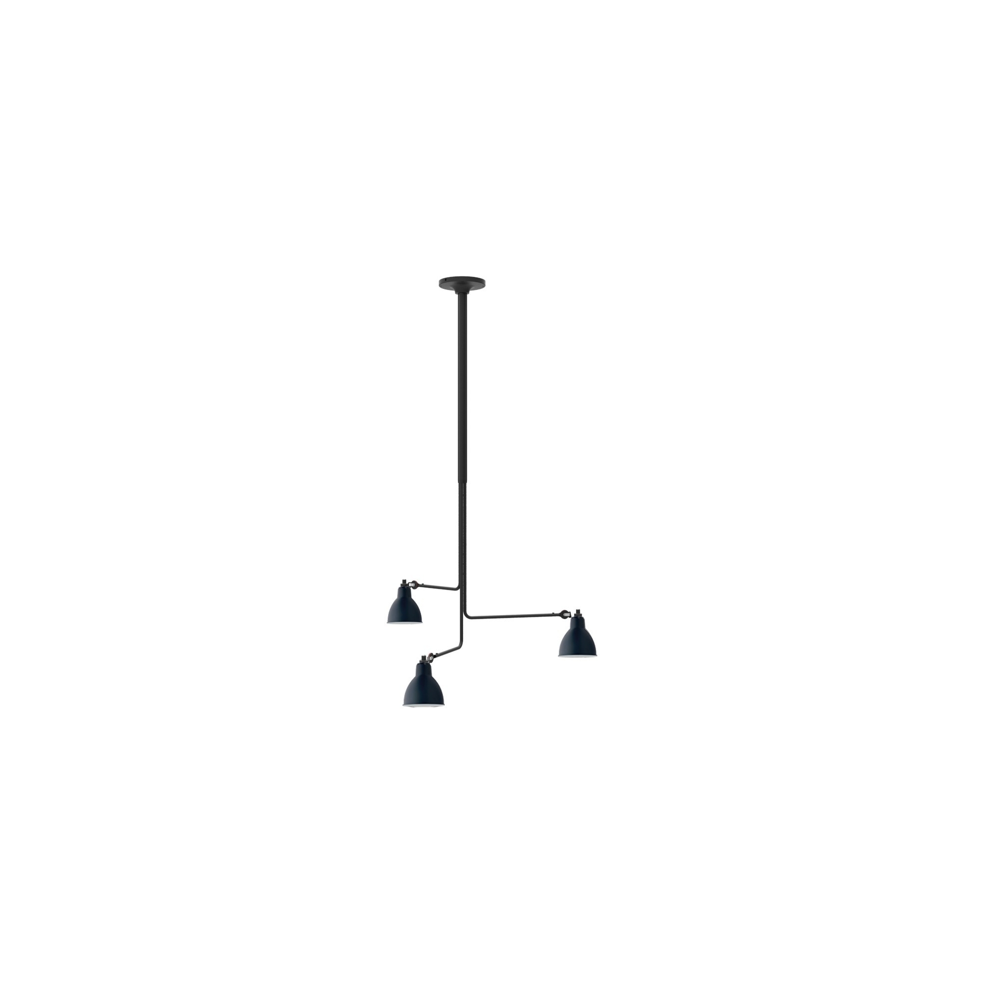 black / round blue - Gras 315 - ceiling lamp (BL-BLUE) - DCW éditions