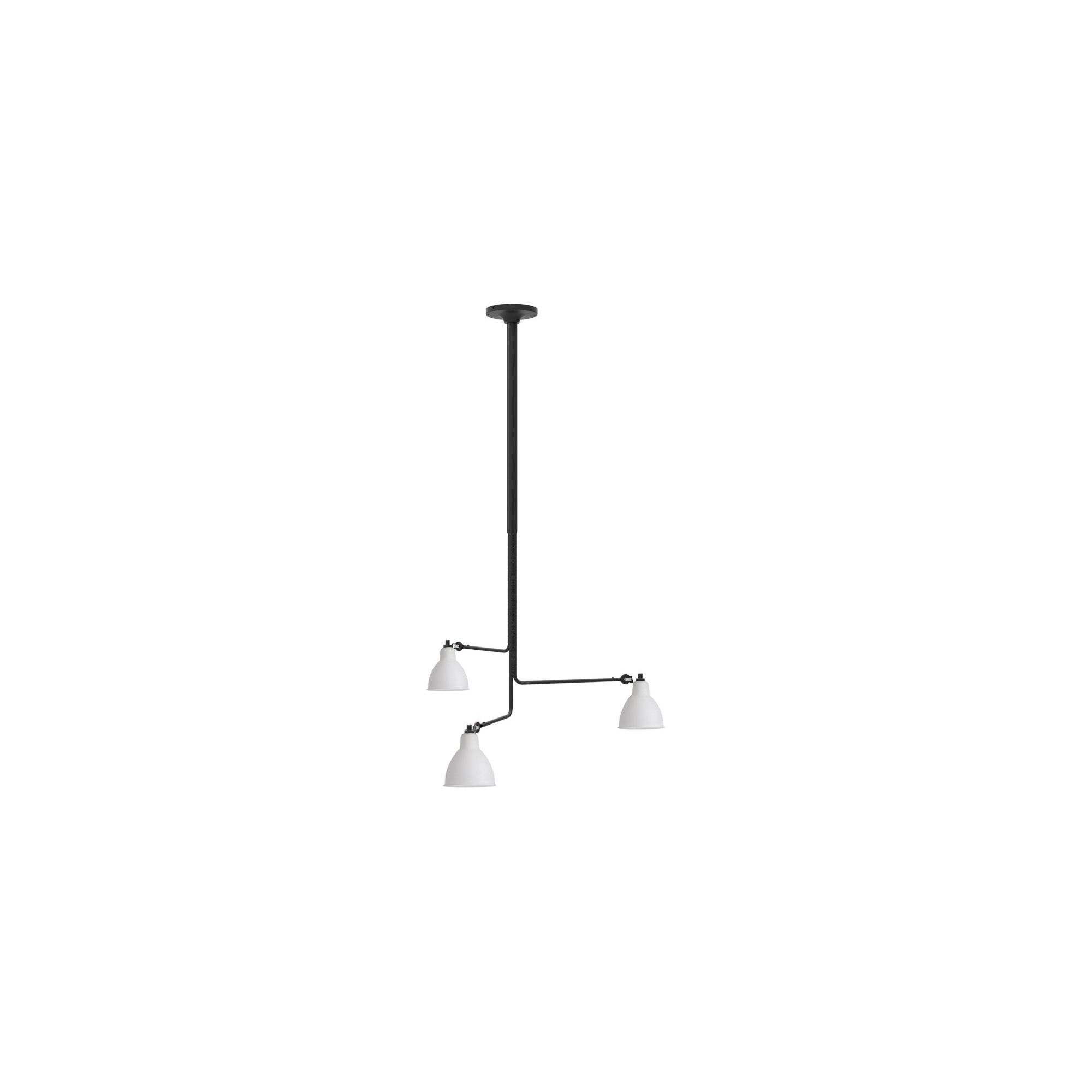 black / round polycarbonate - Gras 315 - ceiling lamp (BL-PC) - DCW éditions