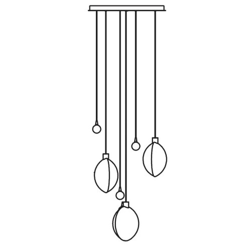 3+3 - kit de suspension - Lune / Satellite - DCW éditions