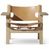 natural leather + soaped oak - Spanish chair - Fredericia