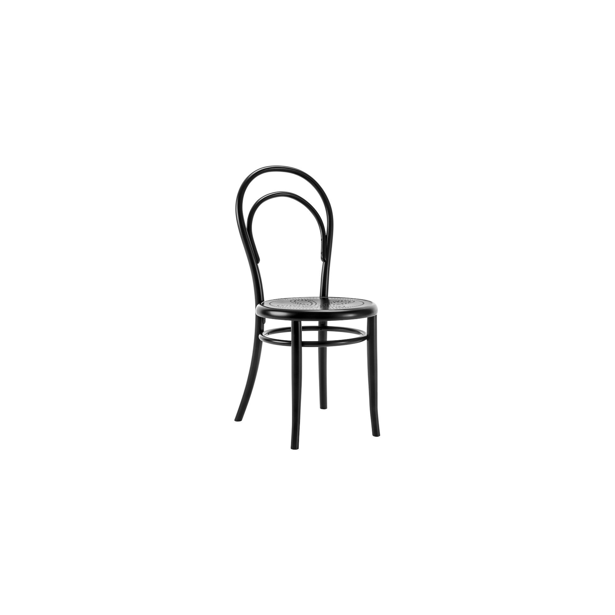 black beech + perforated plywood seat - N.14 chair