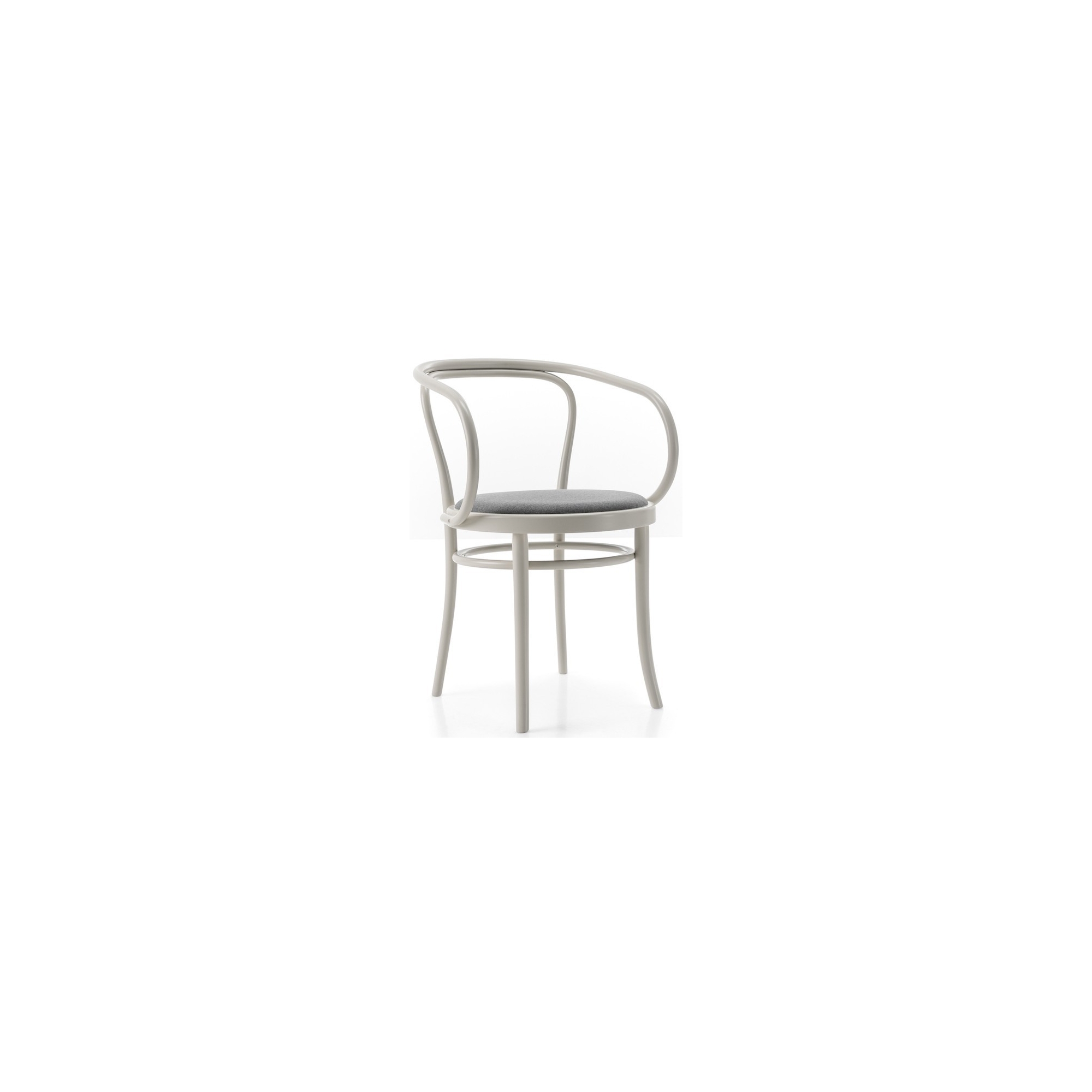 white painted beech + Divina 173 fabric seat - Wiener Stuhl